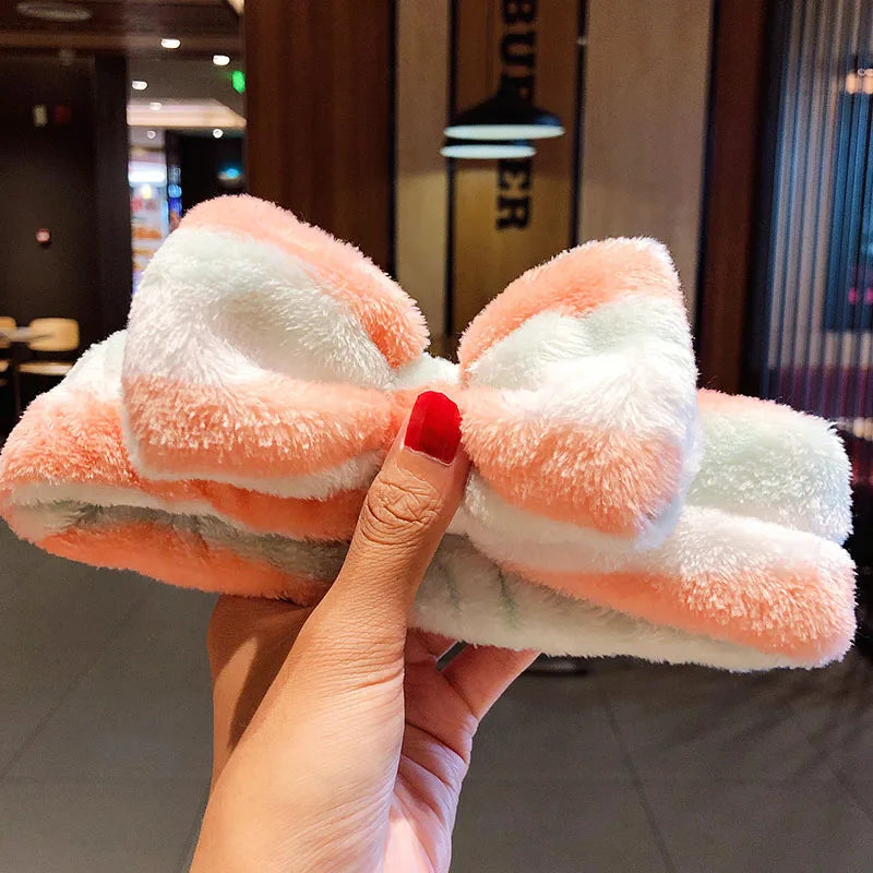 Soft Coral Fleece Hairband