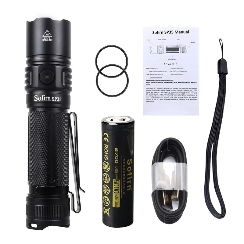 Sofirn SP35 Rechargeable LED Flashlight