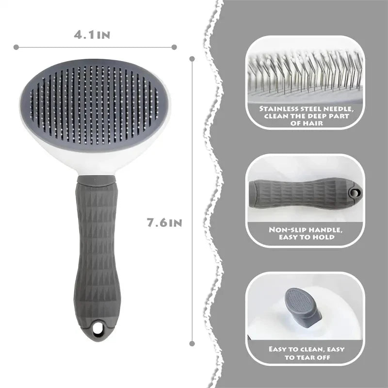 PurrCare Self-Cleaning Grooming Brush