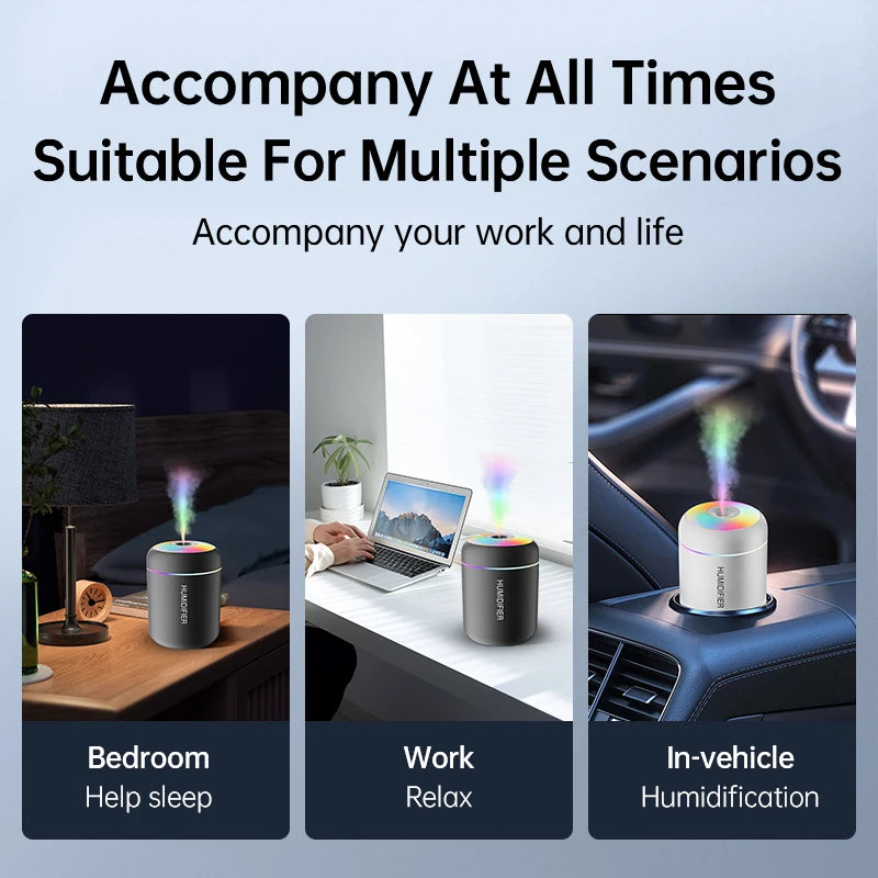 Mini USB Air Humidifier & Aroma Diffuser