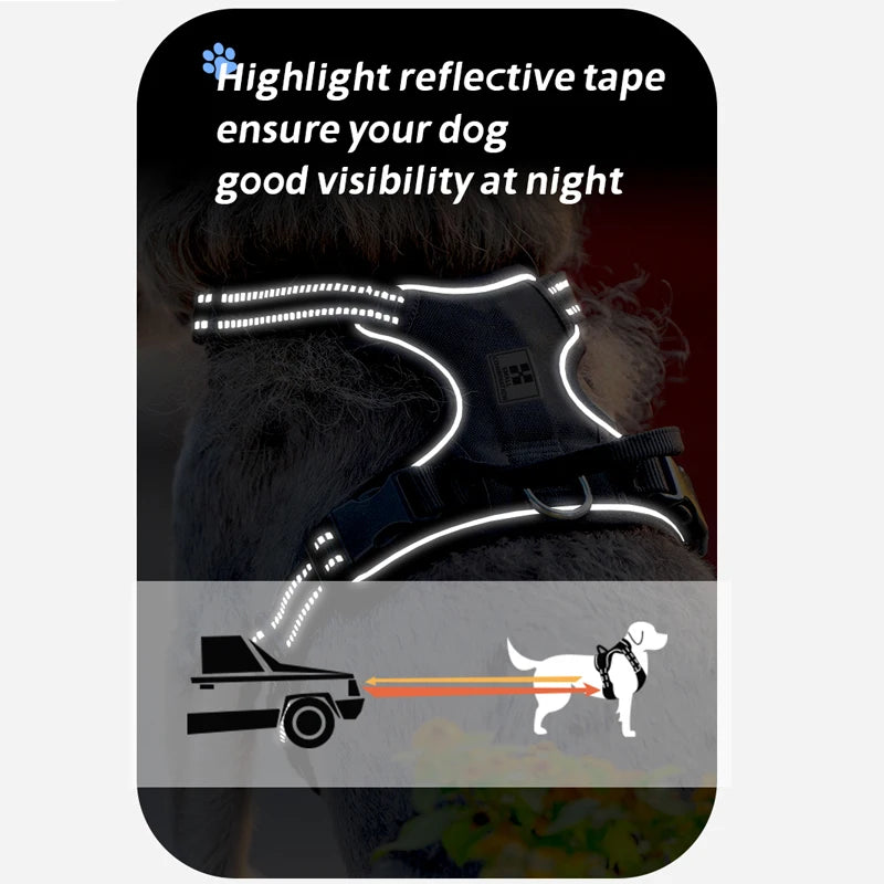 TailSecure – Custom No-Pull Reflective Dog Harness