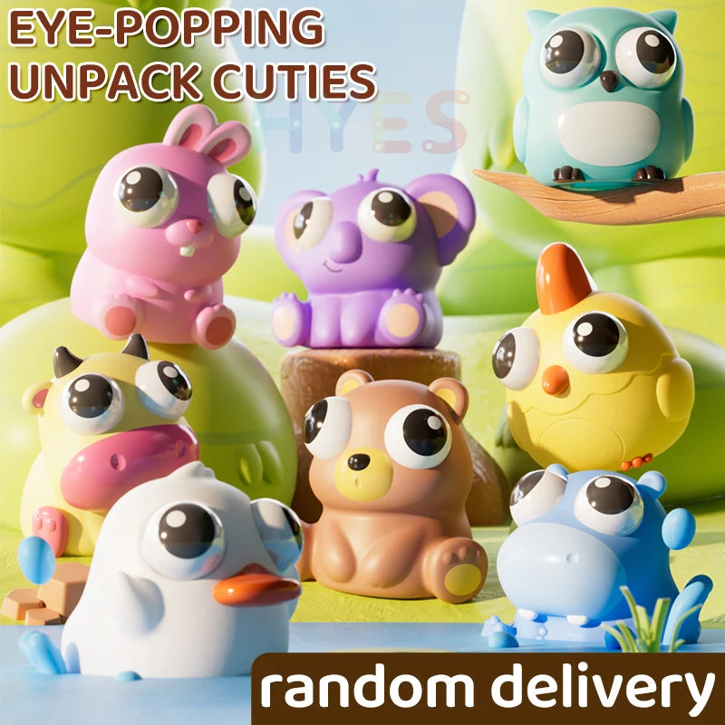 Pop Eye Squeeze Cartoon Animal Sensory Toys