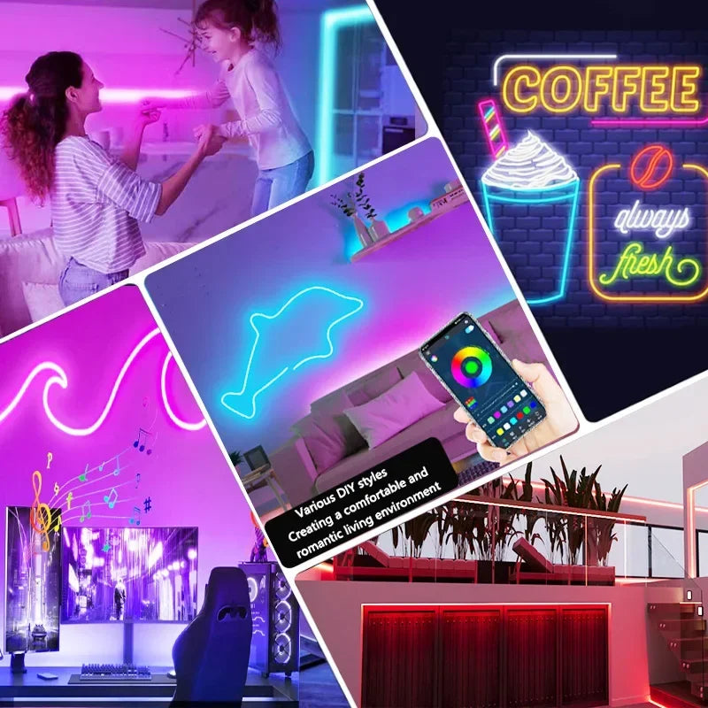 Flexible RGB Neon LED Strip Light