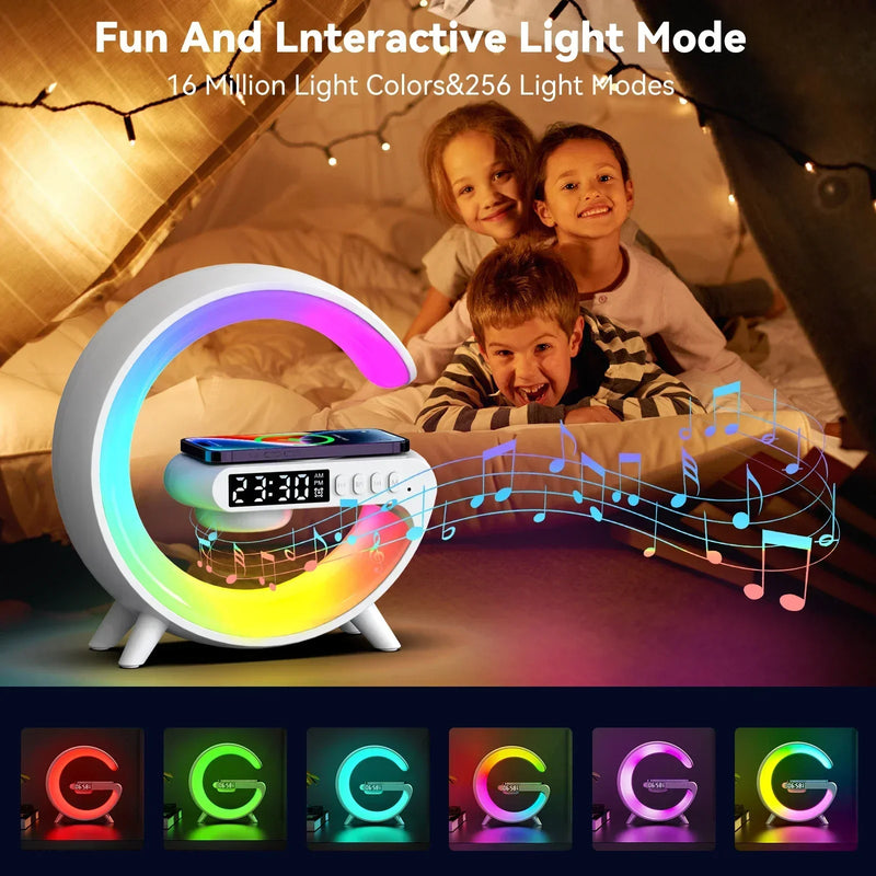 GlowCharge – Wireless Charger Clock Speaker