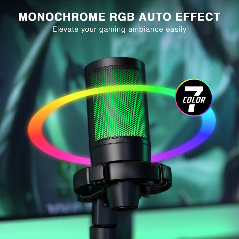 FIFINE AmpliGame RGB USB Gaming Microphone